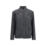 Veste Blazé Milano en laine grise modèle Oversize Aries