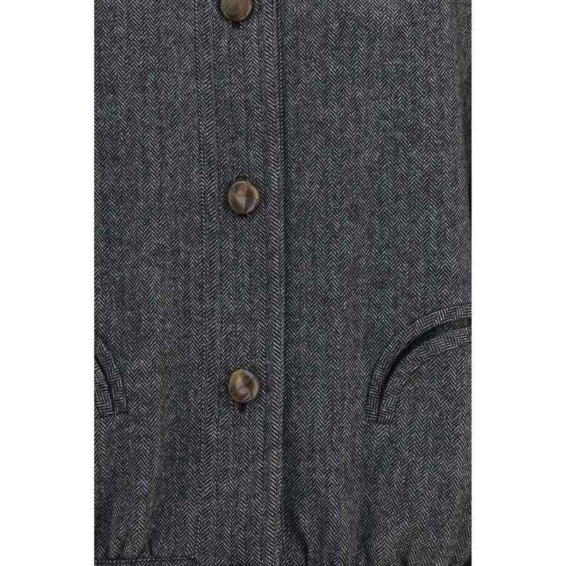 Veste Blazé Milano en laine grise modèle Oversize Aries