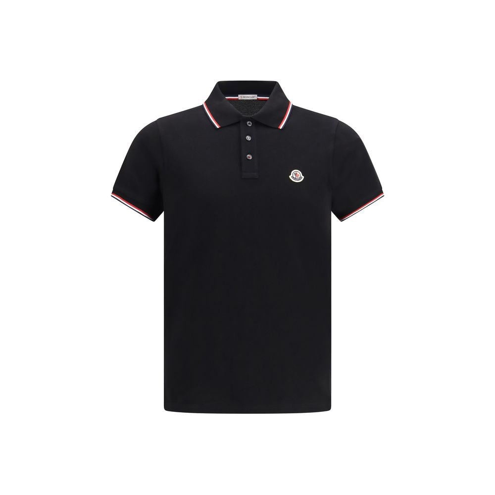 Polo Moncler en coton noir