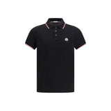 Polo Moncler en coton noir