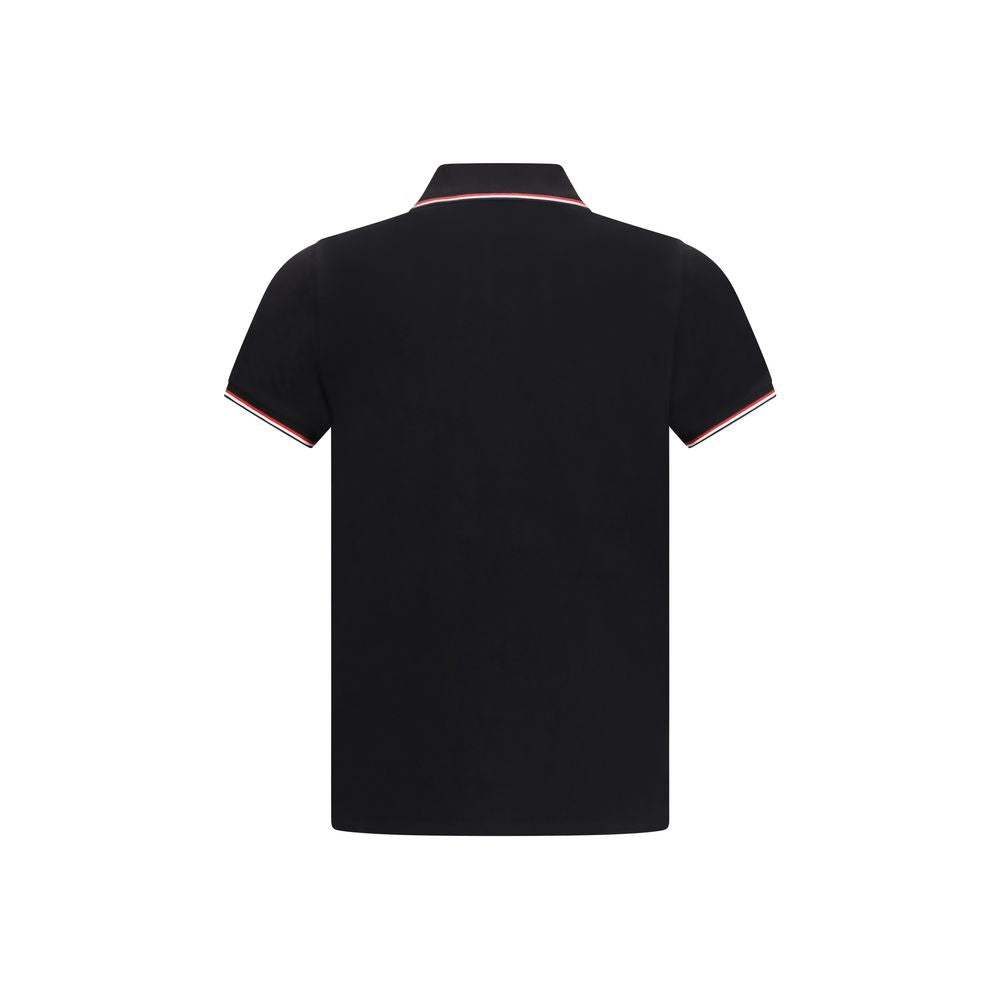 Polo Moncler en coton noir