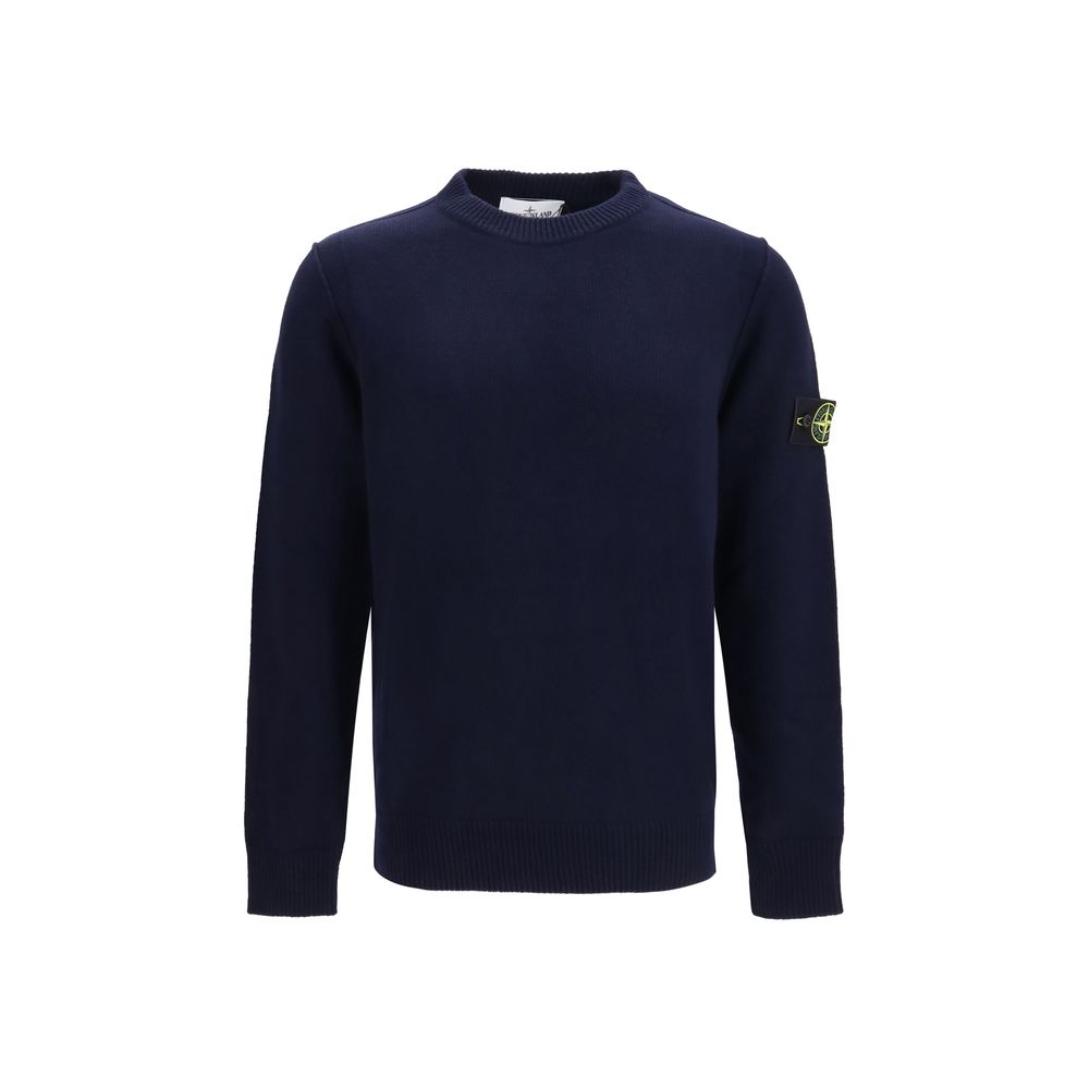 Sweat-shirt en coton noir Stone Island