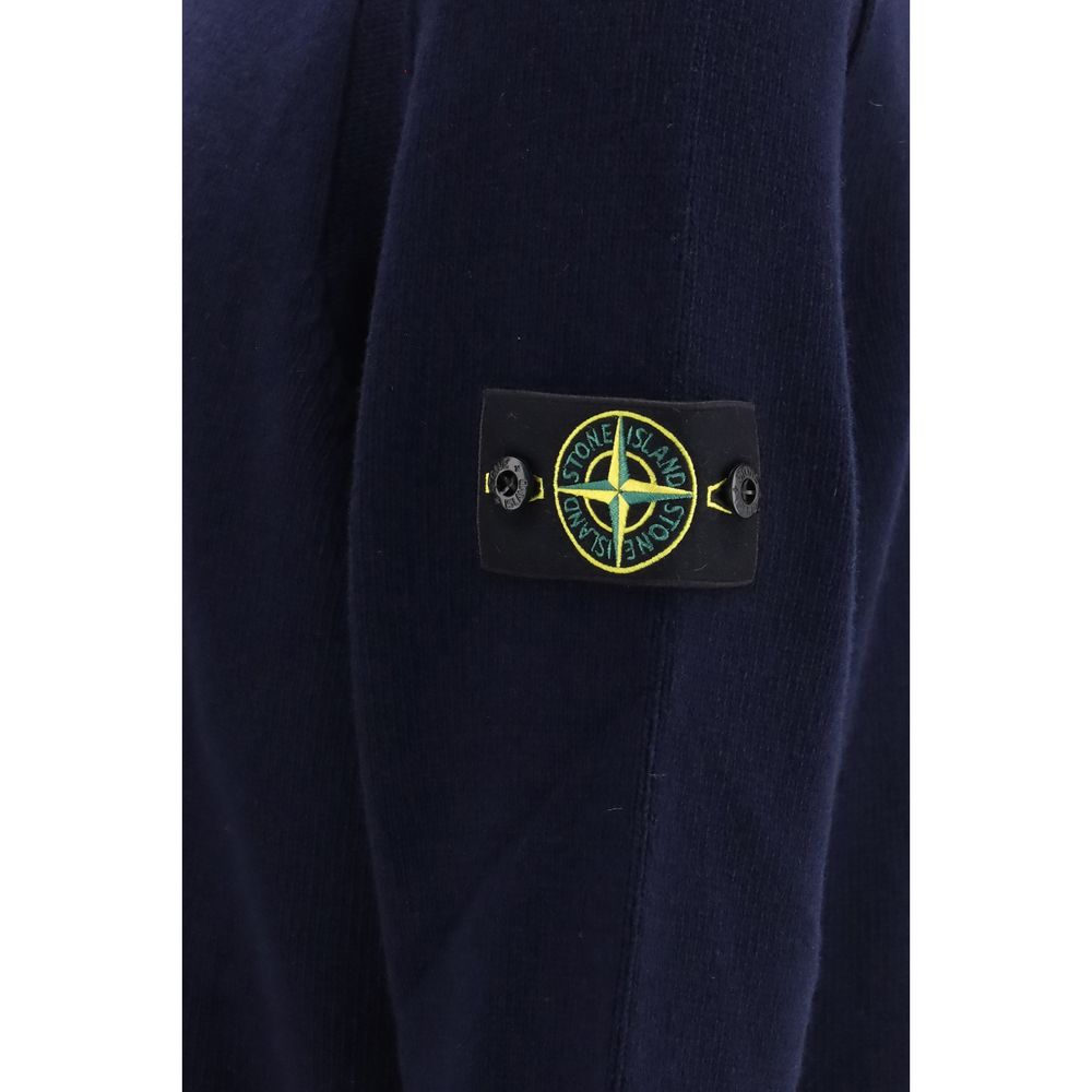Sweat-shirt en coton noir Stone Island