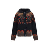 Cardigan Alanui en laine multicolore Oves Aries