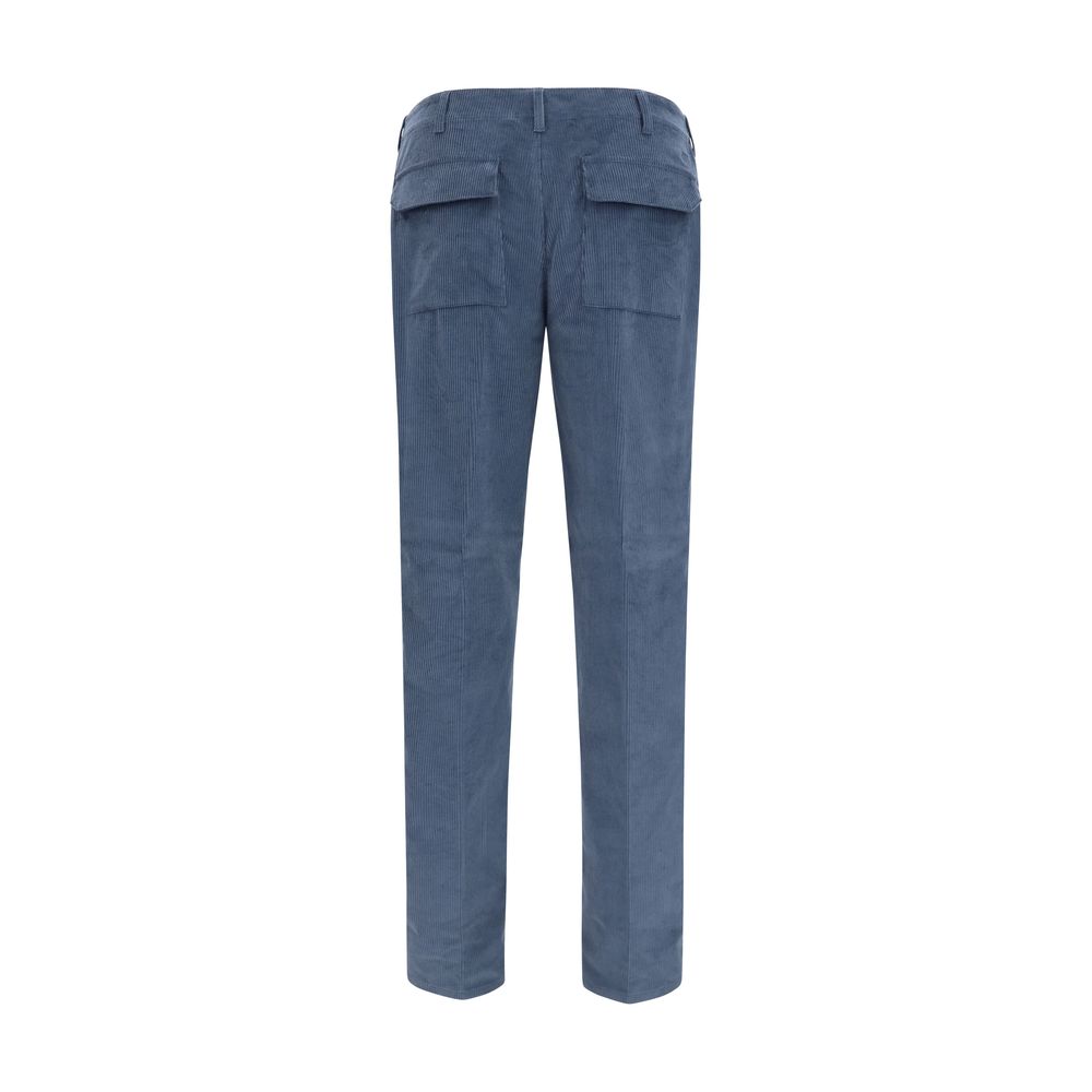 Pantalon décontracté Etro en coton bleu
