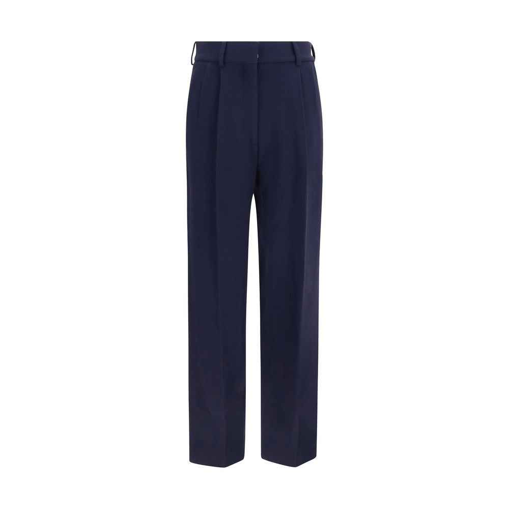 Pantalon Oves Aries en laine bleue Blazé Milano