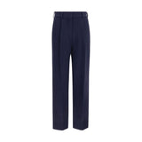 Pantalon Oves Aries en laine bleue Blazé Milano