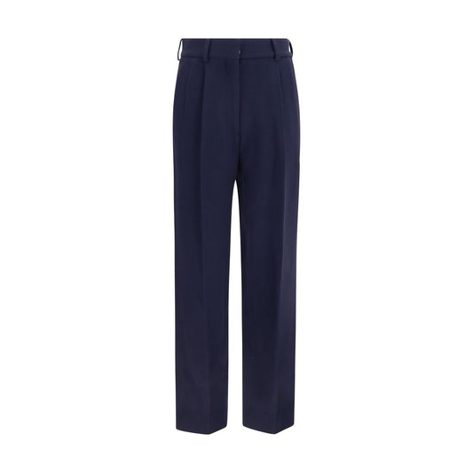 Pantalon Oves Aries en laine bleue Blazé Milano