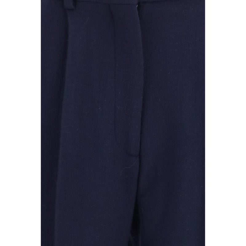 Pantalon Oves Aries en laine bleue Blazé Milano