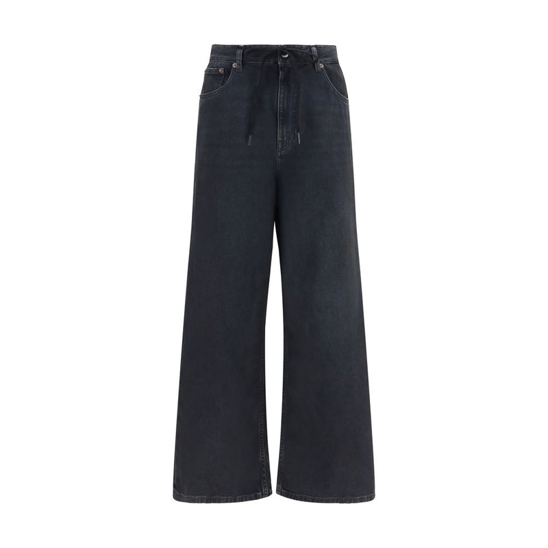 Jean Relaxed Fit MM6 en Coton Noir