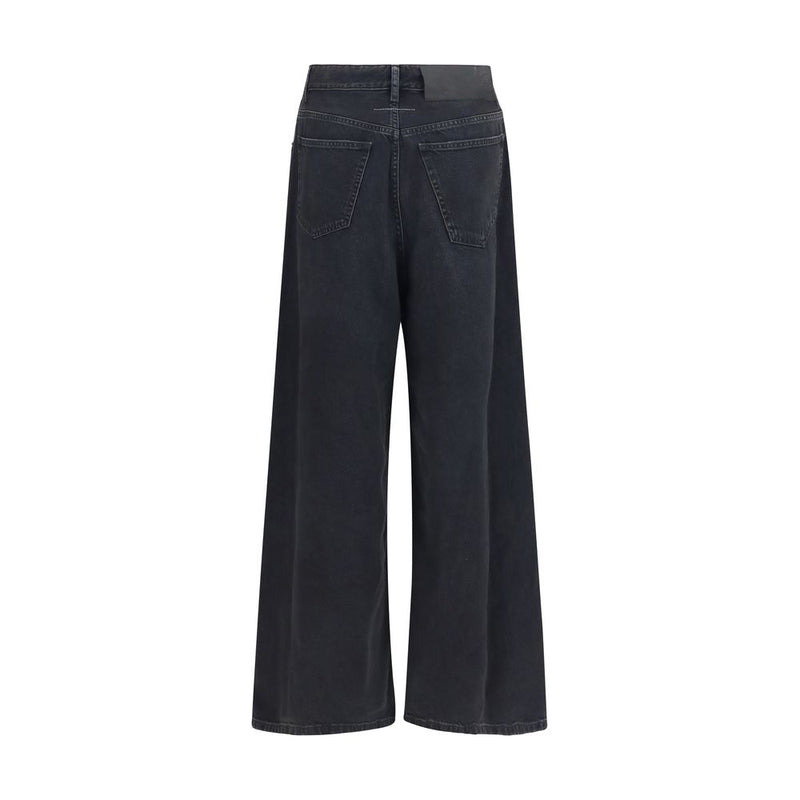 Jean Relaxed Fit MM6 en Coton Noir