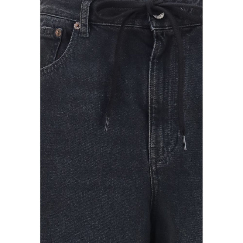 Jean Relaxed Fit MM6 en Coton Noir
