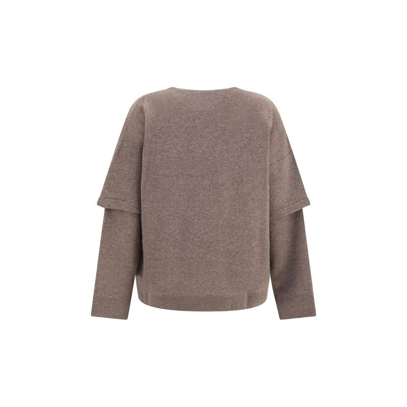Sweat-shirt en laine brune Oves Aries Darkpark
