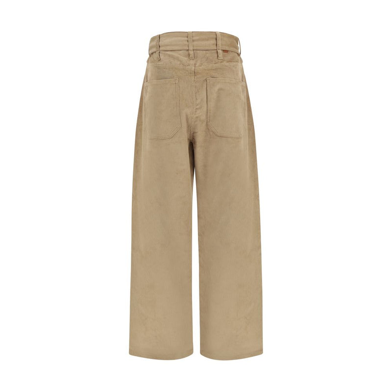 Pantalon décontracté en coton beige Darkpark