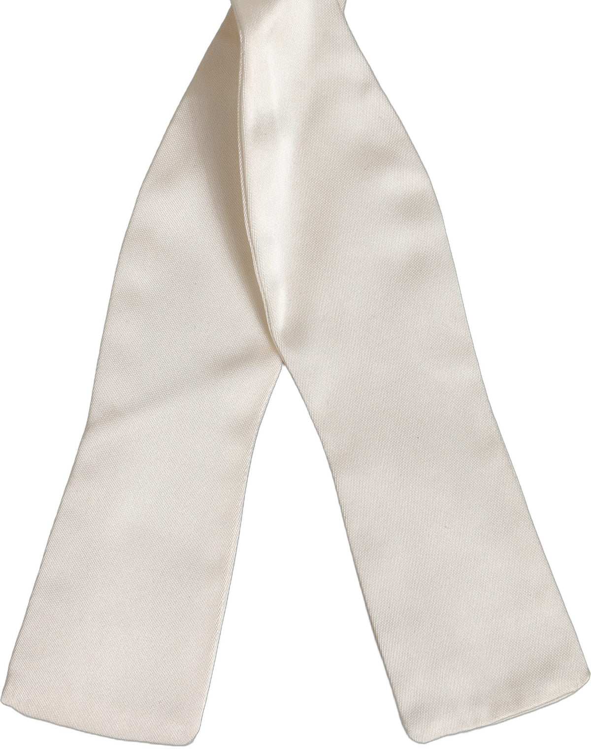 Nœud papillon Dolce & Gabbana pour homme, blanc, 100 % soie, tour de cou réglable