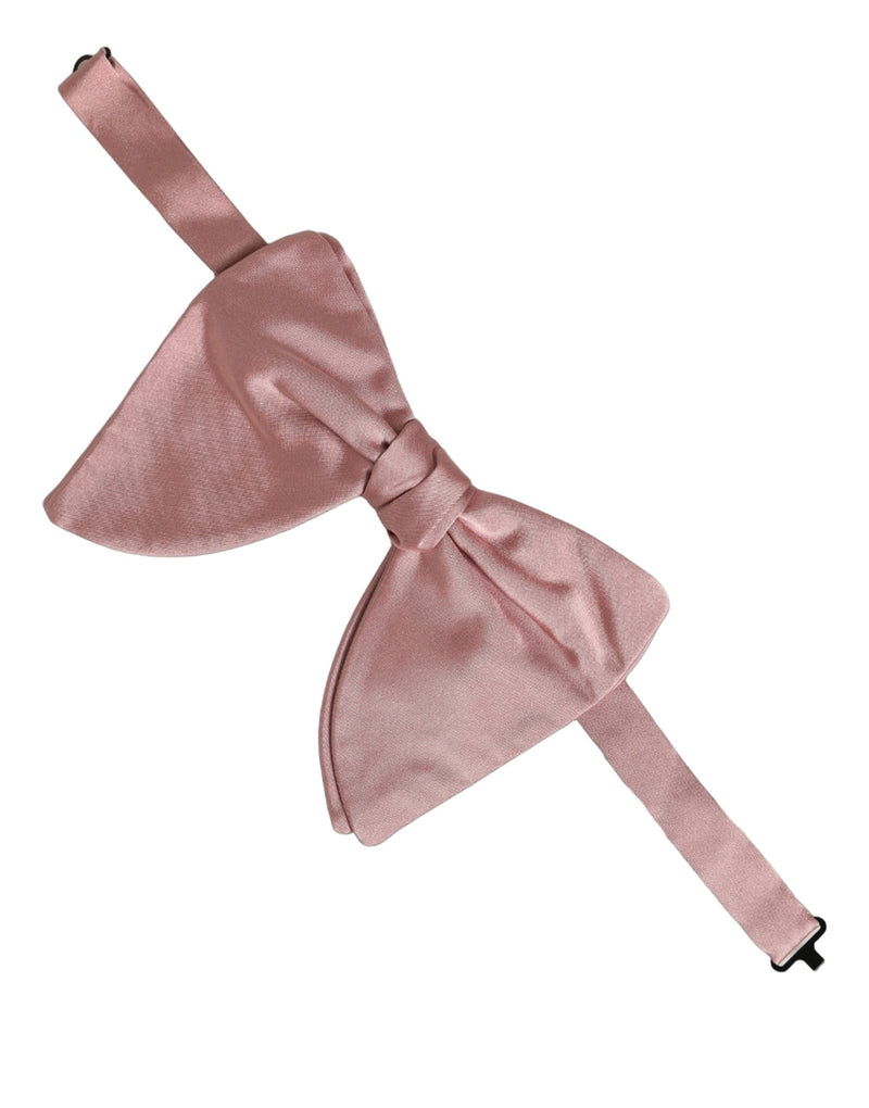 Dolce & Gabbana Homme Rose 100% Soie Nœud Papillon Réglable