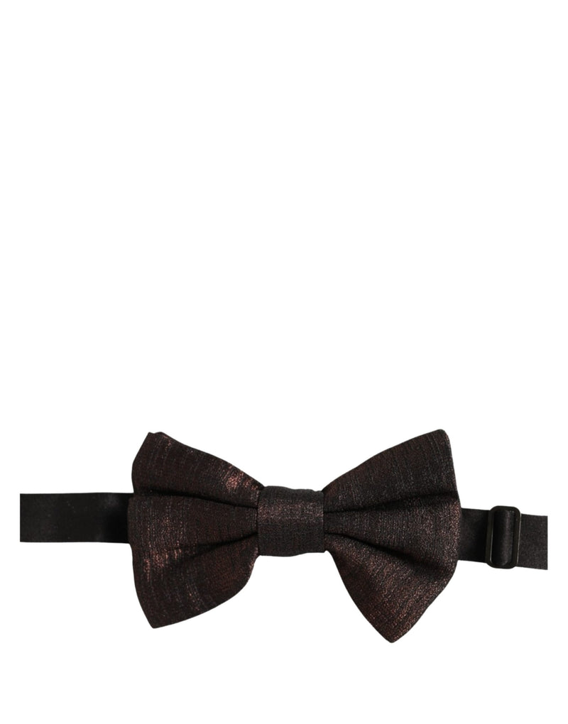 Dolce & Gabbana Homme Papillon Ajustable Marron 100% Soie