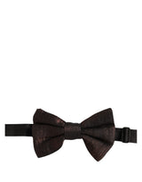 Dolce & Gabbana Homme Papillon Ajustable Marron 100% Soie