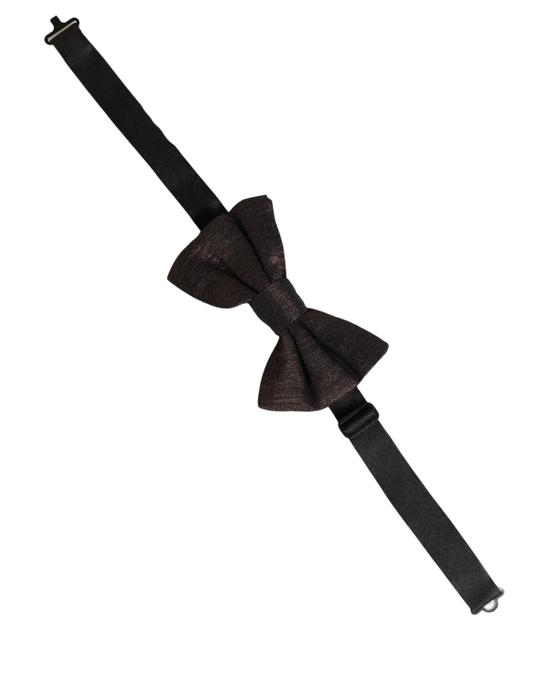 Dolce & Gabbana Homme Papillon Ajustable Marron 100% Soie