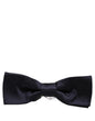 Dolce & Gabbana Men Dark Blue 100% Silk Adjustable Neck Papillon Bow Tie