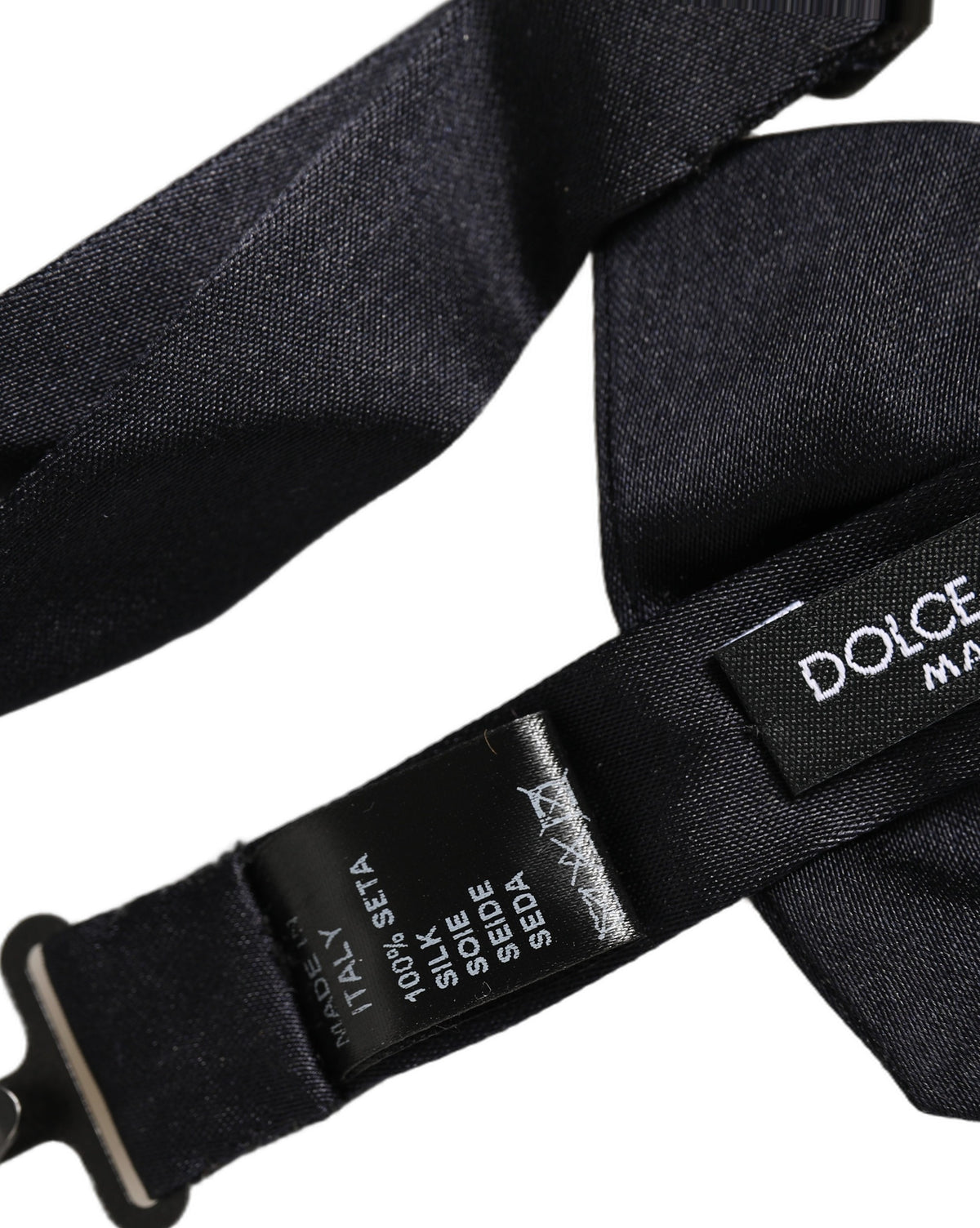 Nœud papillon réglable Dolce & Gabbana Homme Noir 100% Soie