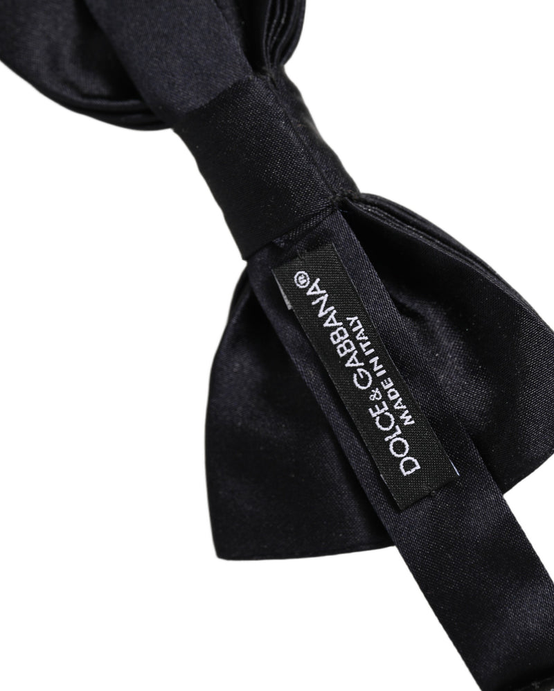 Nœud papillon réglable Dolce & Gabbana Homme Noir 100% Soie