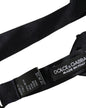 Dolce & Gabbana Men Black 100% Silk Adjustable Neck Papillon Bow Tie