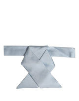 Papillon ajustable en soie bleu clair pour homme Dolce & Gabbana