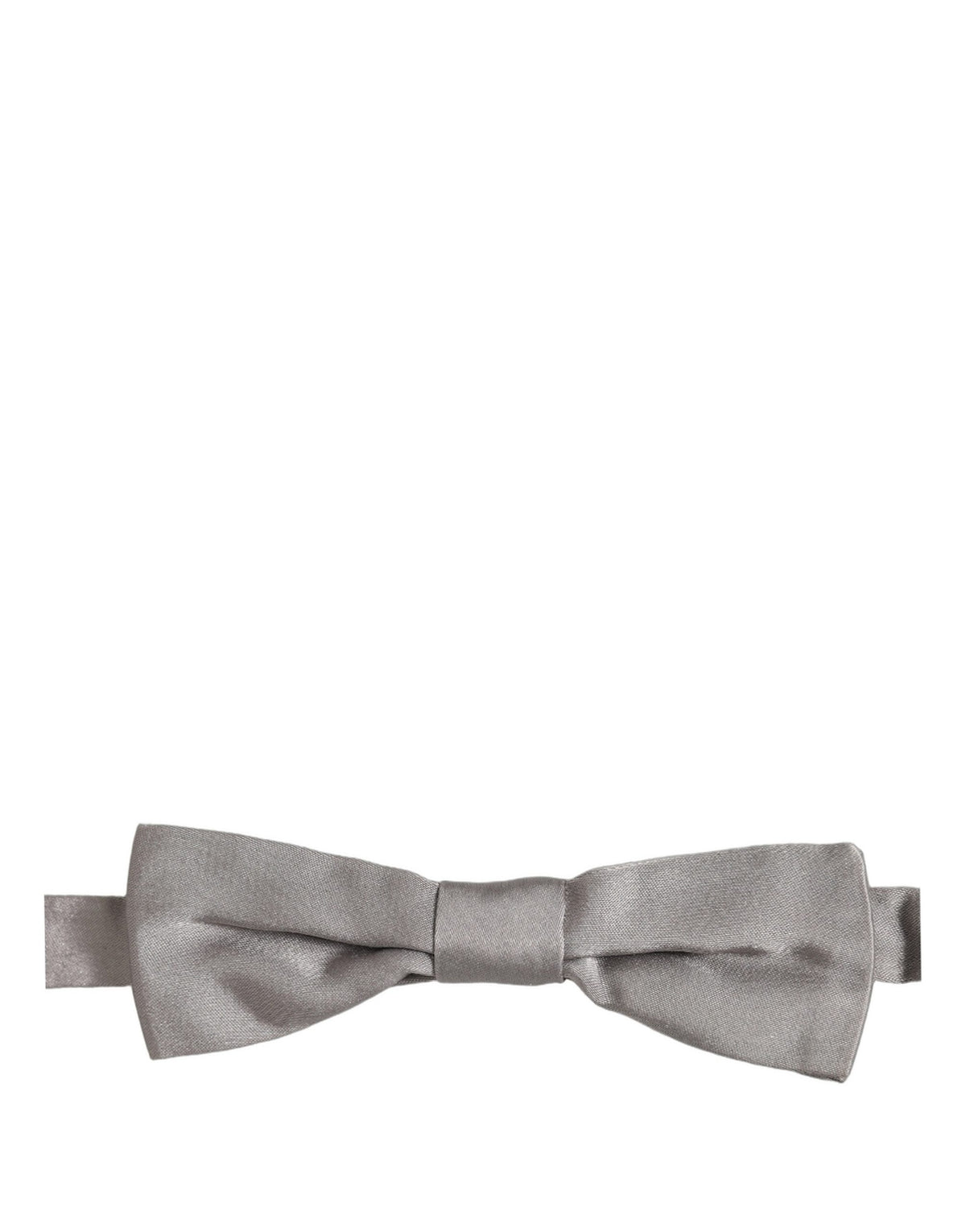 Nœud papillon papillon réglable Dolce & Gabbana pour homme 100 % soie gris