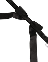 Nœud papillon Dolce & Gabbana pour homme noir 100 % soie réglable