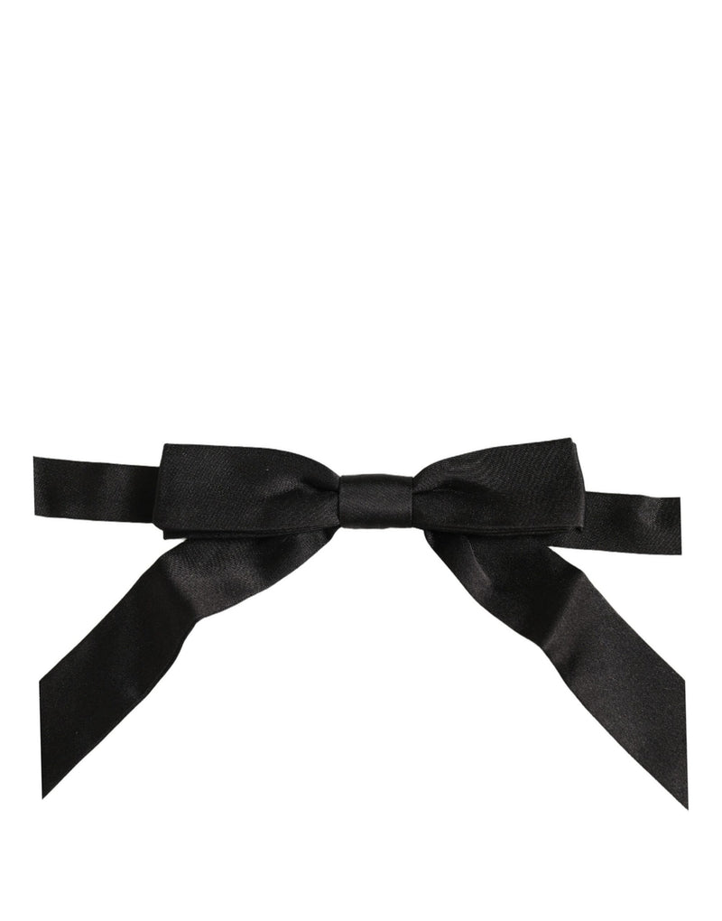 Nœud papillon Dolce & Gabbana pour homme noir 100 % soie réglable