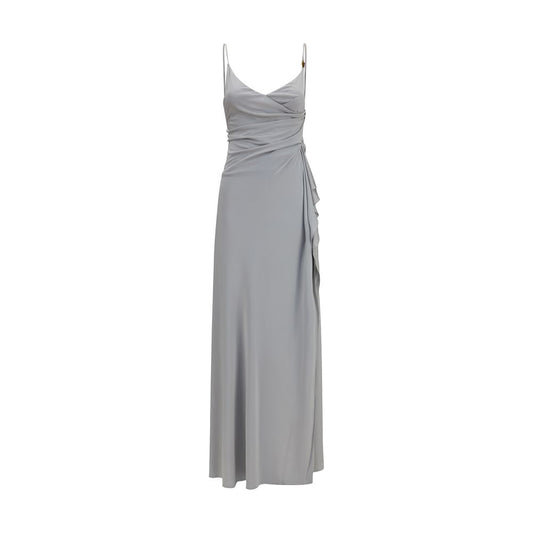 Robe décontractée Versace en viscose grise