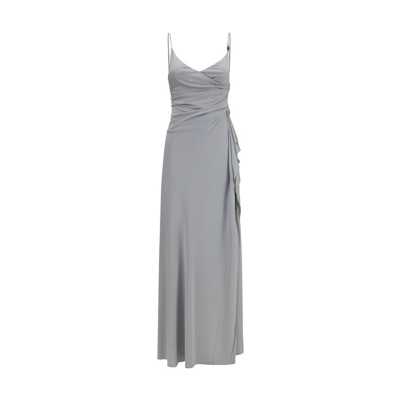 Robe décontractée Versace en viscose grise