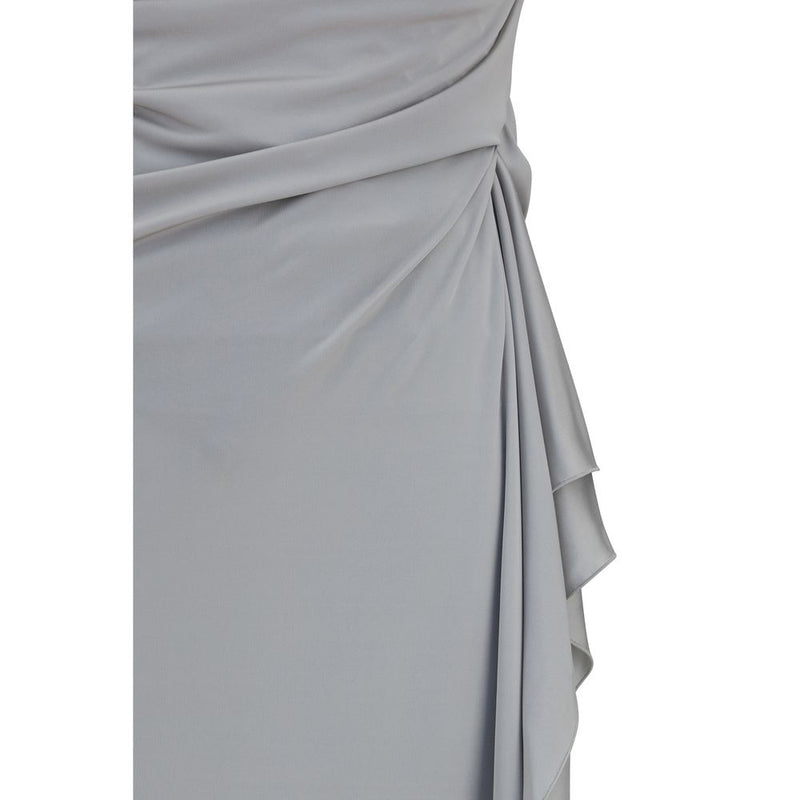 Robe décontractée Versace en viscose grise