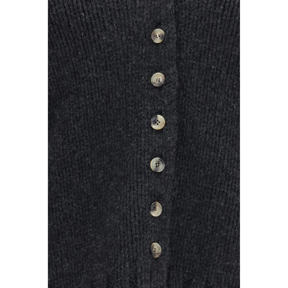 Gilet en cachemire gris Khaite