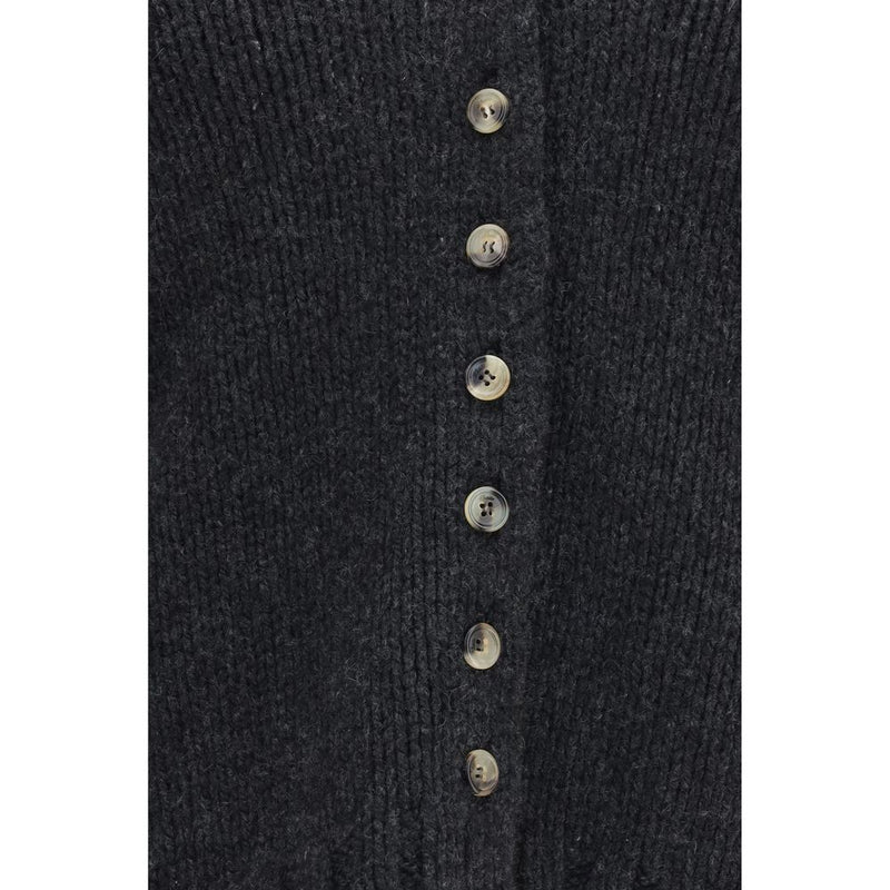 Gilet en cachemire gris Khaite
