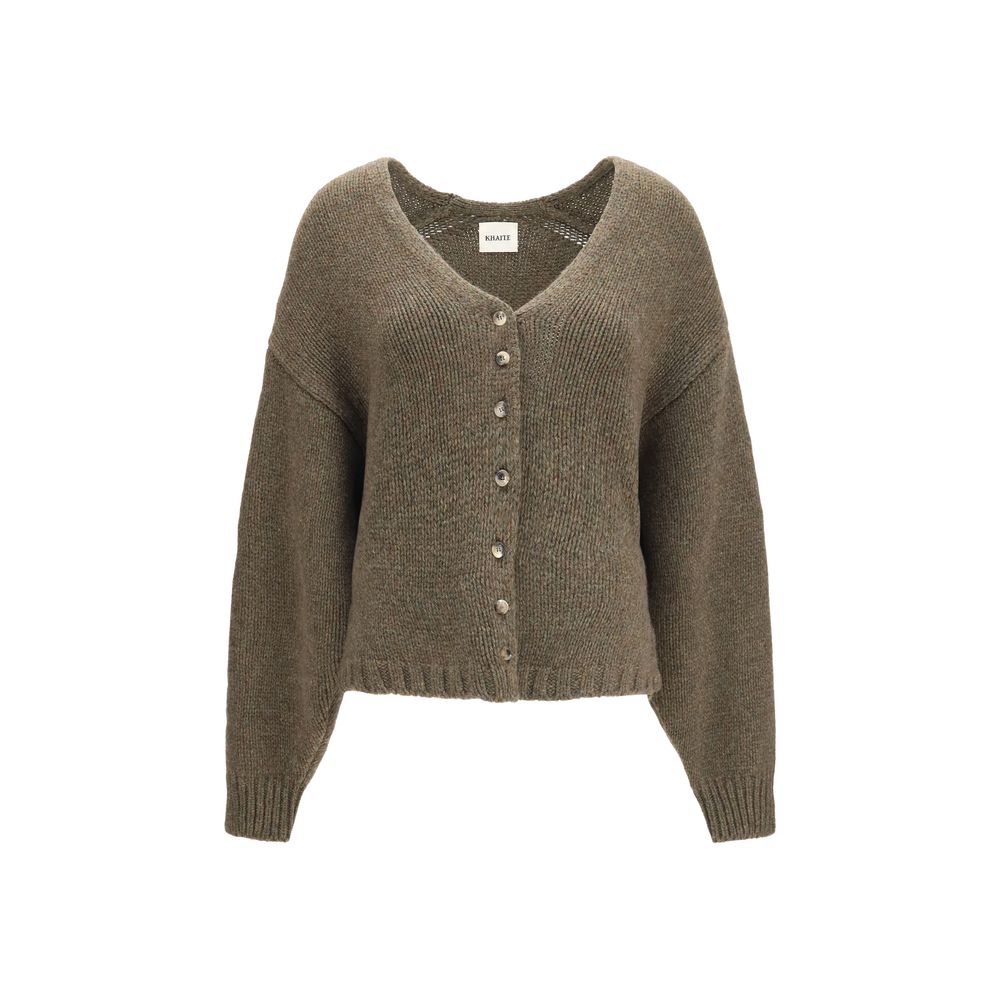 Cardigan en cachemire bicolore Khaite