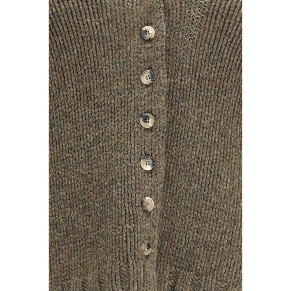 Cardigan en cachemire bicolore Khaite