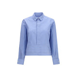 Chemise Sacai en coton bleu à motifs