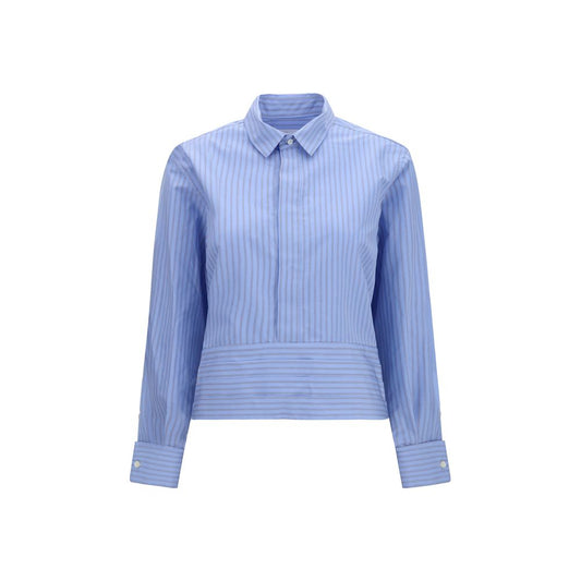 Chemise Sacai en coton bleu à motifs