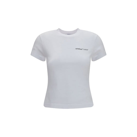 T-shirt en coton blanc cassé
