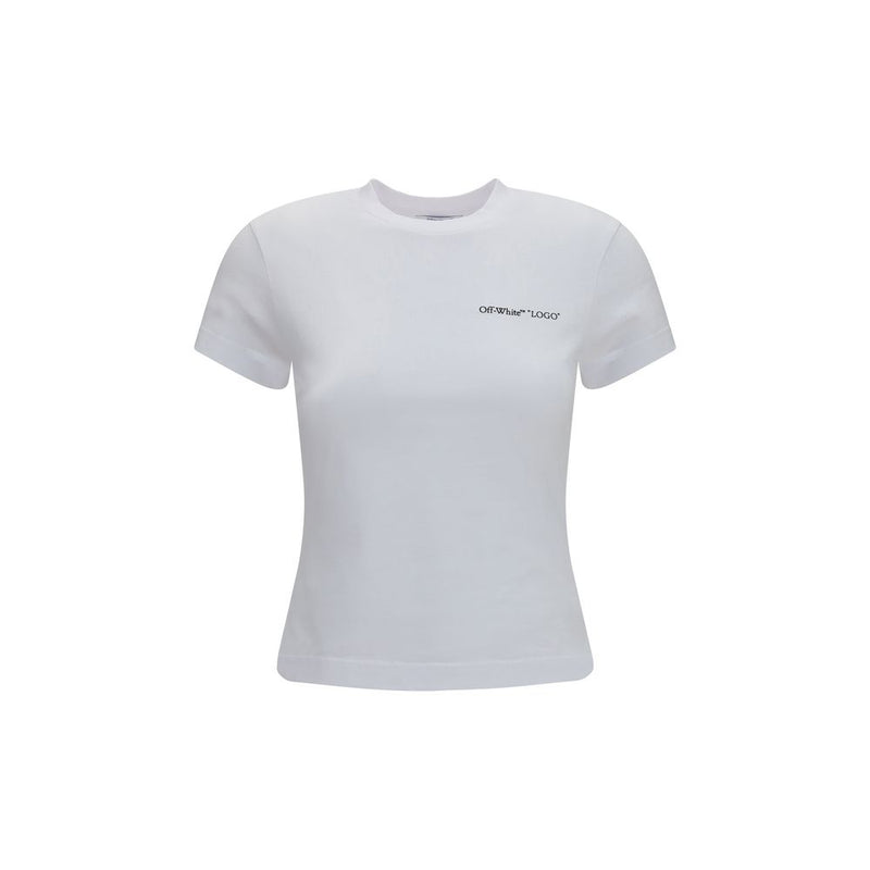 T-shirt en coton blanc cassé