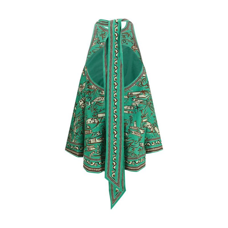 Robe décontractée bicolore en lin Alemais