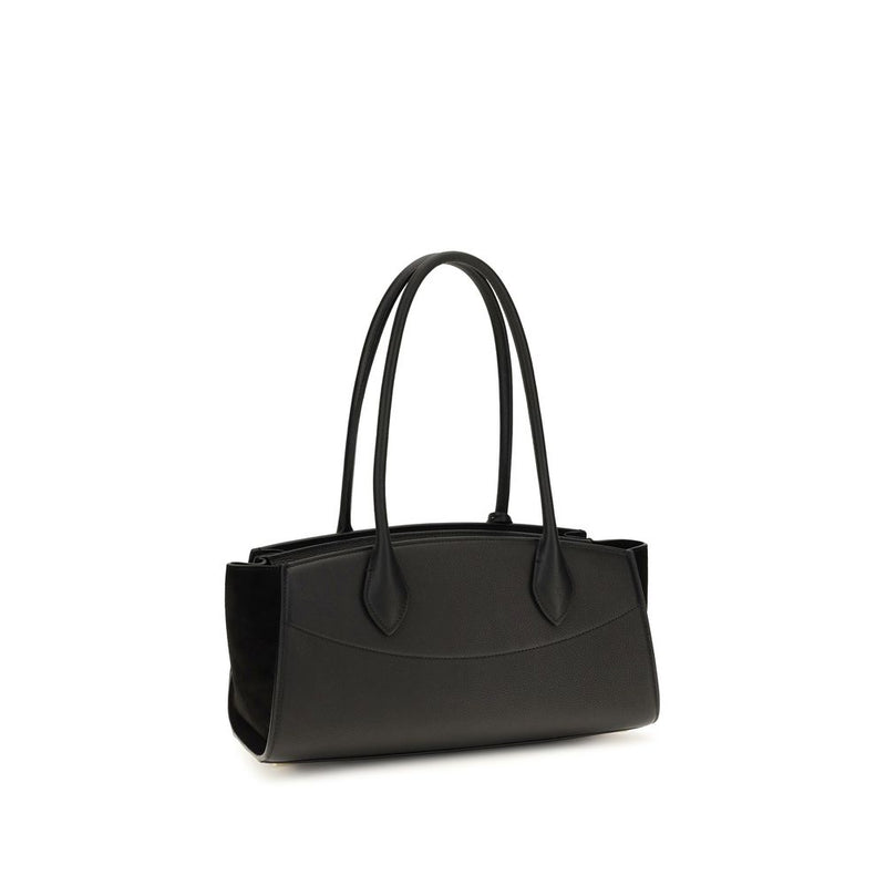 Sac bandoulière Ferragamo Bos Taurus en cuir de veau noir