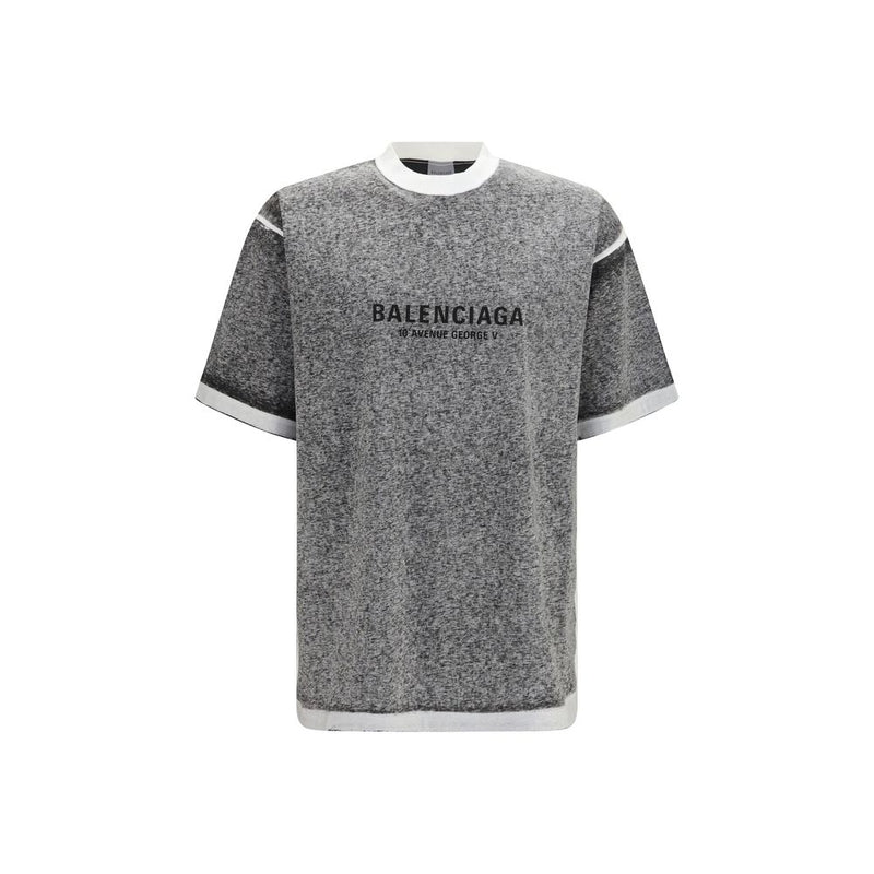 T-shirt Balenciaga en coton gris
