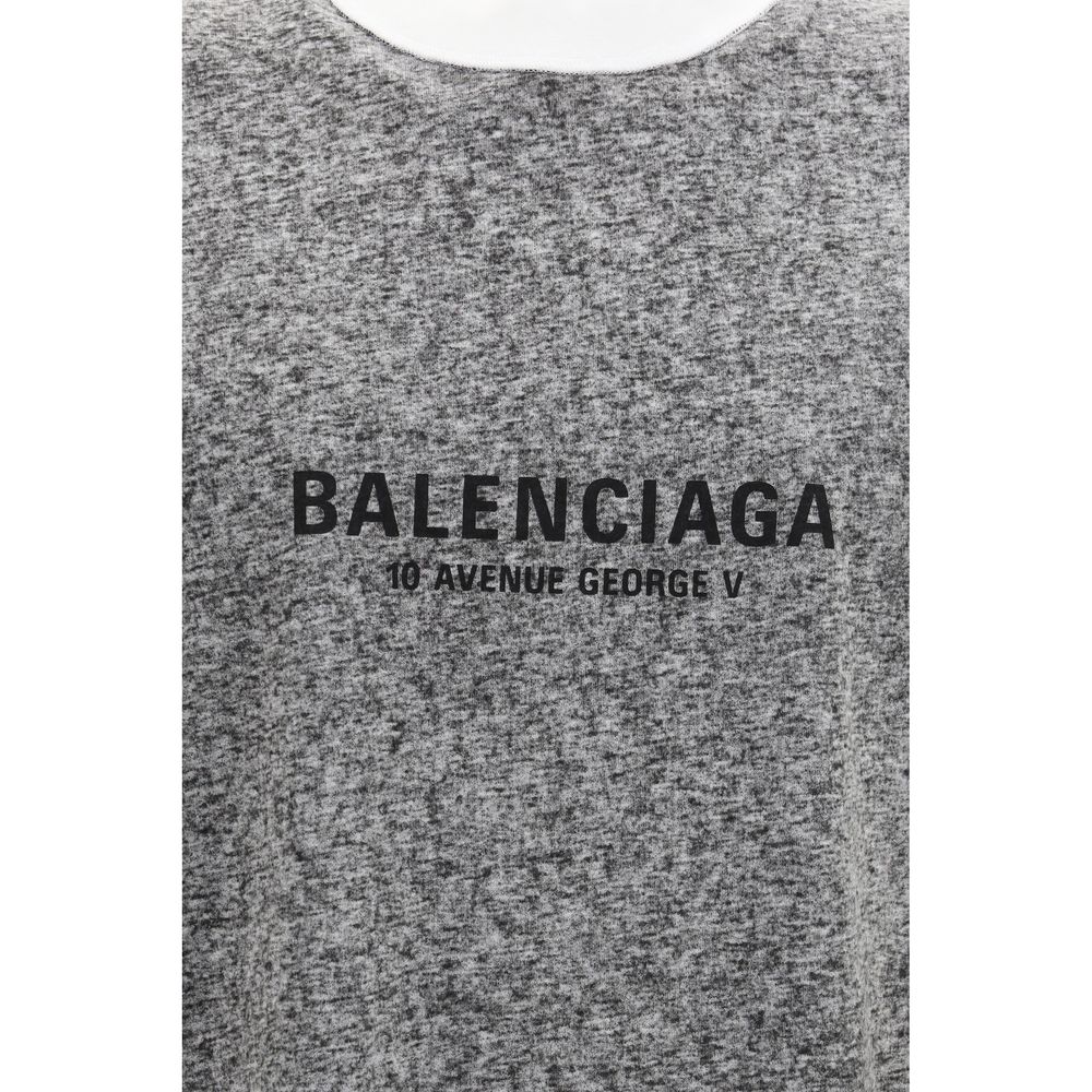 T-shirt Balenciaga en coton gris