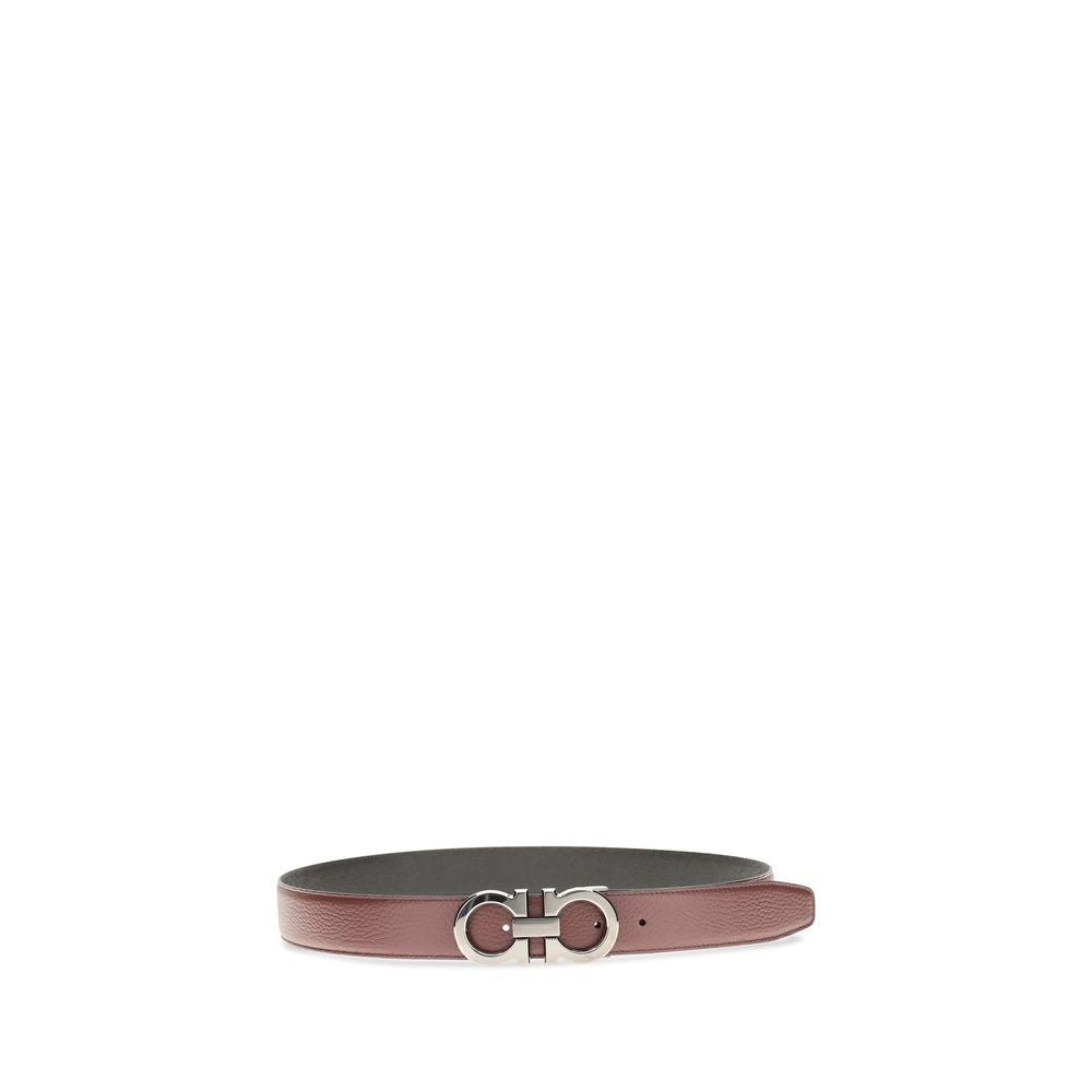 Ceinture Ferragamo Bos Taurus en cuir de veau marron
