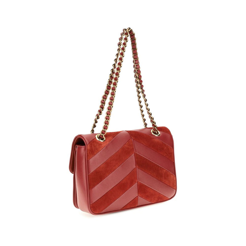 Sac porté épaule en cuir suédé multicolore Valentino Garavani