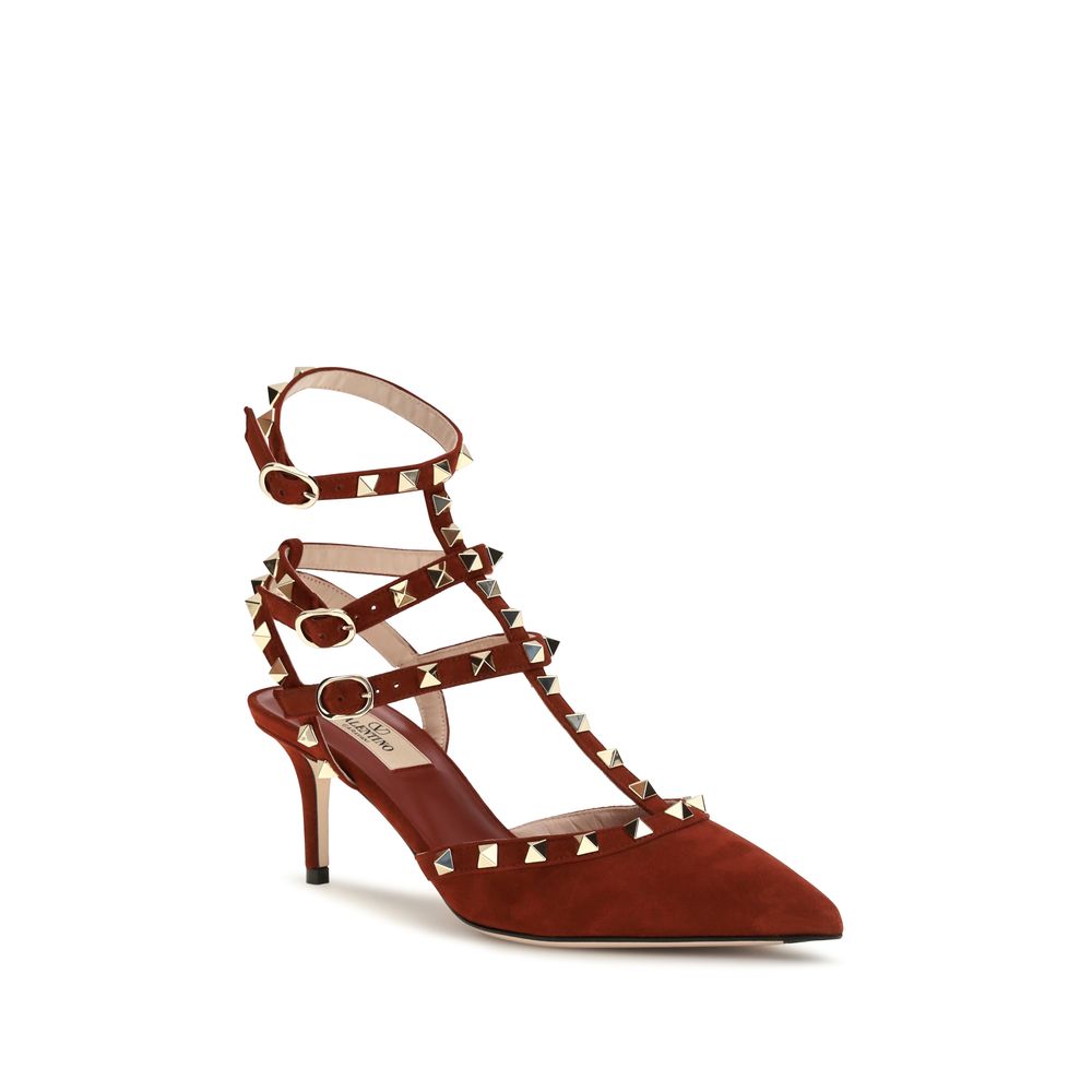 Escarpins Valentino Garavani en cuir suédé multicolore à talons hauts