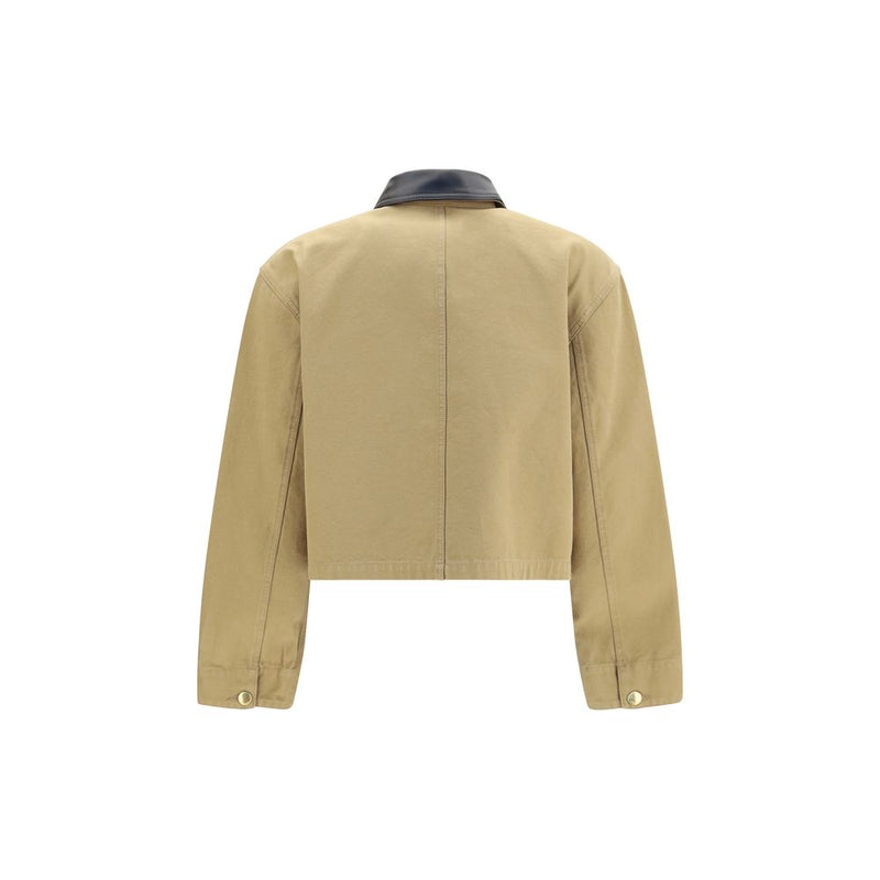 Veste longue Balenciaga en coton beige